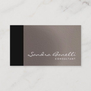 Plain Modern Professional Consultant Business Card