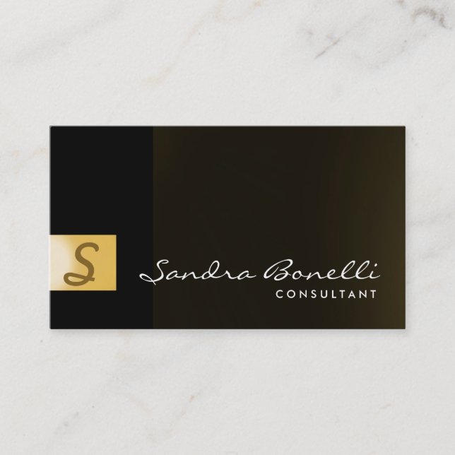 Plain Modern Professional Consultant Business Card (Front)