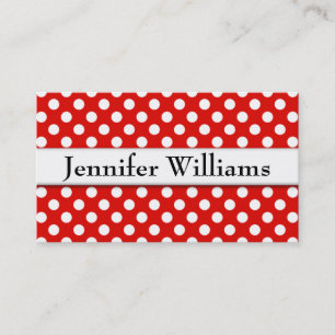Plain Modern Professional Polka Dot Business Cards