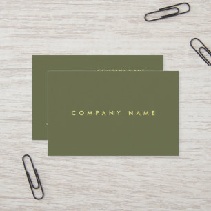 Plain Modern Professional Premium Thick Luxury Business Card
