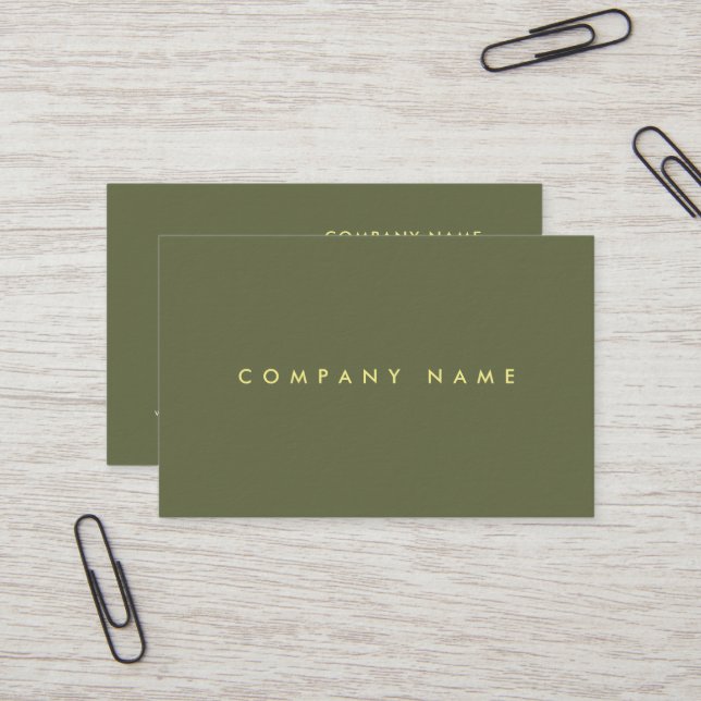 Plain Modern Professional Premium Thick Luxury Business Card (Front/Back In Situ)