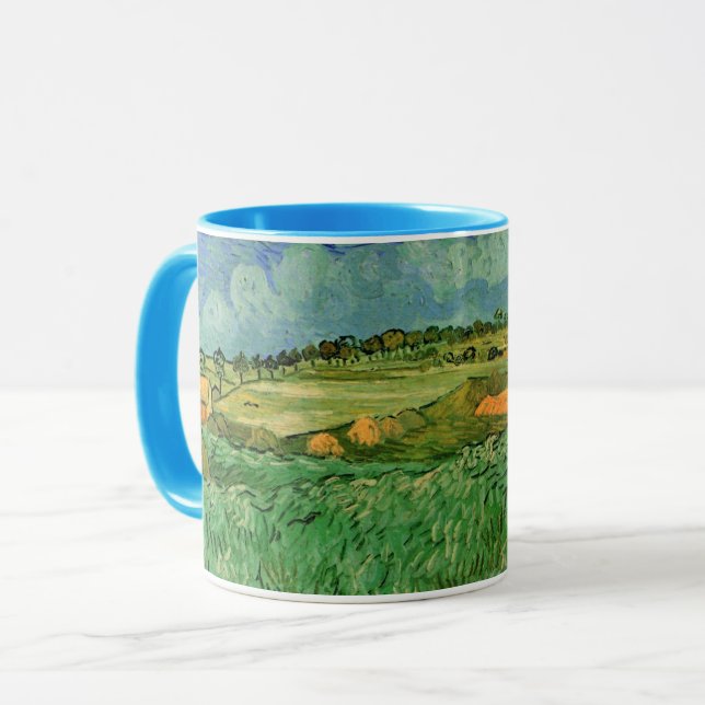 Plain Near Auvers by Vincent van Gogh Mug (Front Left)