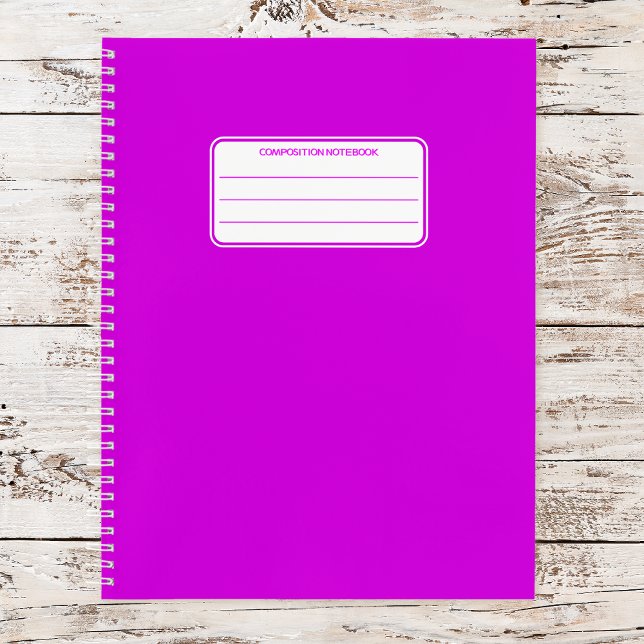 Plain Neon Spiral Composition School Notebook (Creator Uploaded)