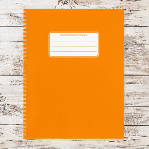 Plain Neon Spiral Composition School Notebook