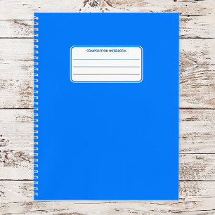 Plain Neon Spiral Composition School Notebook