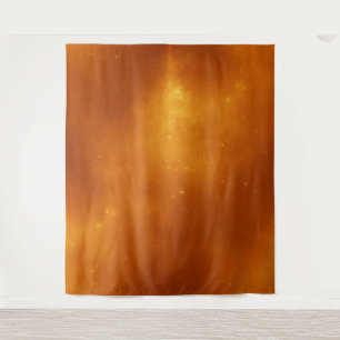 Plain Orange Halloween Photo Background Tapestry
