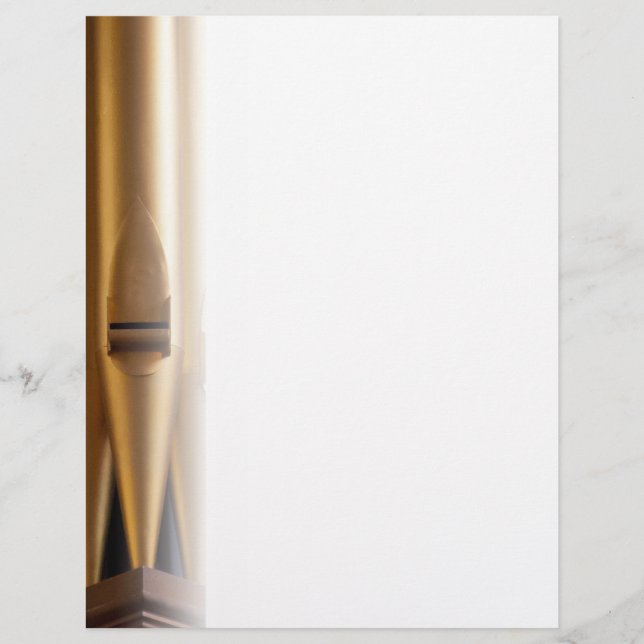 Plain organ pipe letterhead (Front)