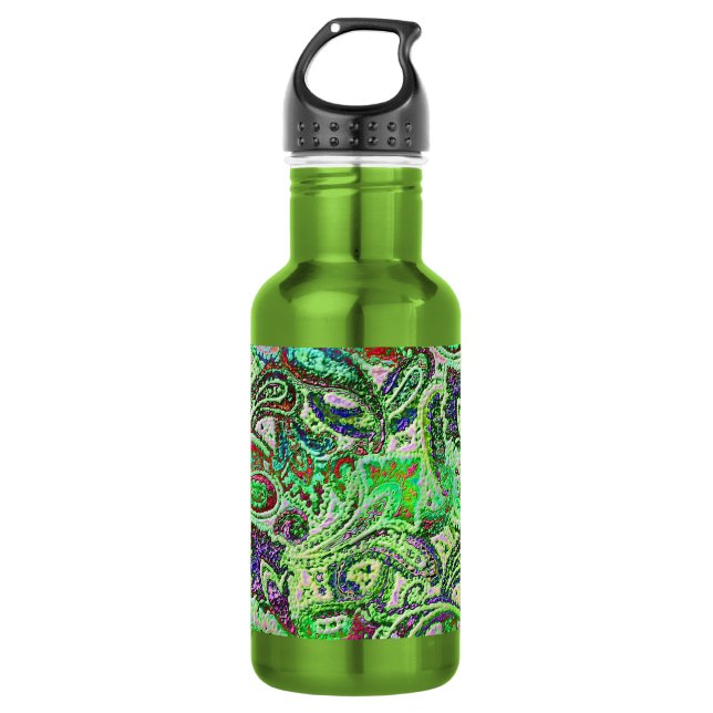 Plain Paisley 1 532 Ml Water Bottle (Front)