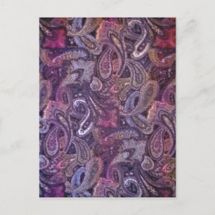 Plain Paisley 3 Postcard
