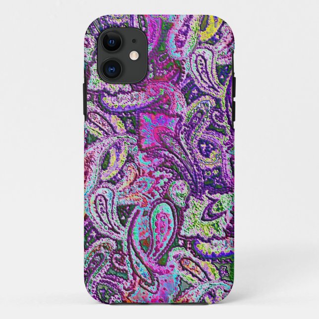 Plain Paisley 4 Case-Mate iPhone Case (Back)