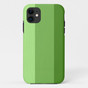 Plain Pale Green Stripes 2 iPhone 11 Case