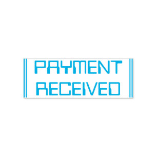 Plain "PAYMENT RECEIVED" Rubber Stamp