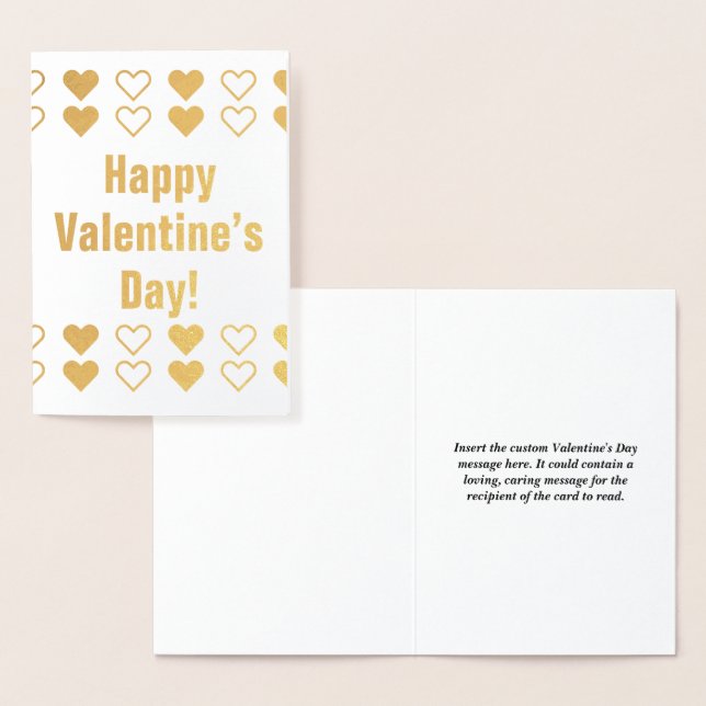Plain & Personalised Valentine's Day Card (Display)