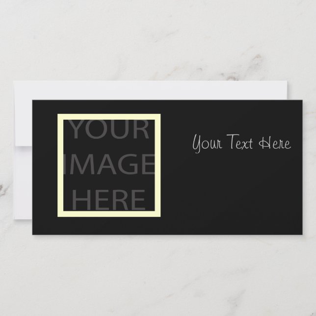 Plain Photocards template, fully customisable (Front)