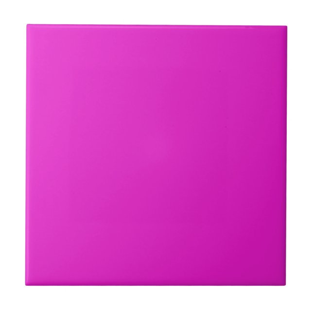 Plain Pink Ceramic Tile (Front)