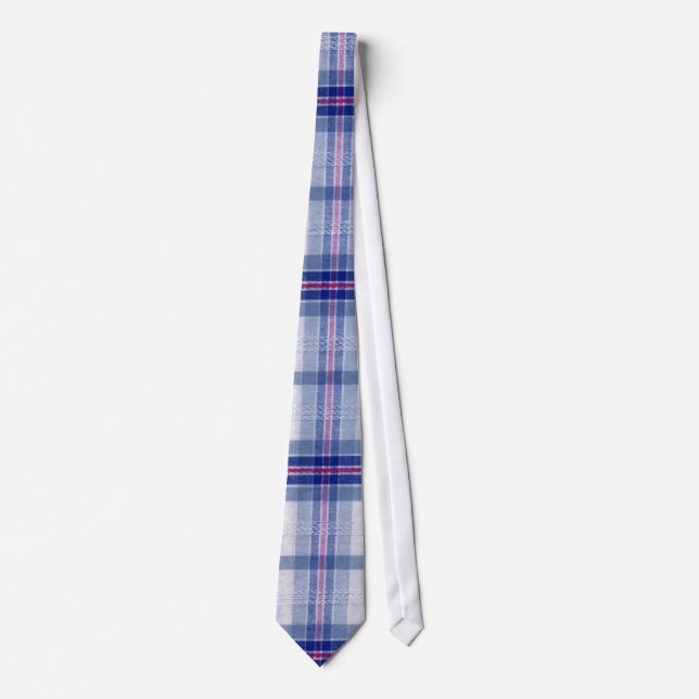 Plain Plaid 4 Tie (Front)