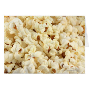 Plain popcorn close up.