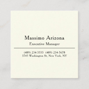 Plain Professional Modern Minimailst Enclosure Card