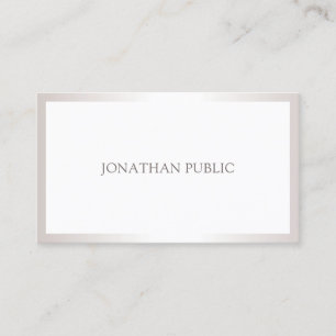 Plain Professional Simple Elegant Design Modern Business Card