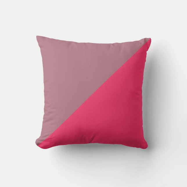Plain Purple and Hot Pink Background Cushion (Front)