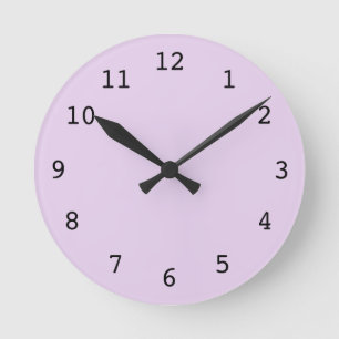 Plain purple clock
