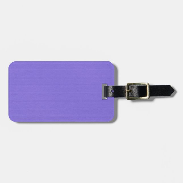 Plain Purple Luggage Tag (Front Horizontal)