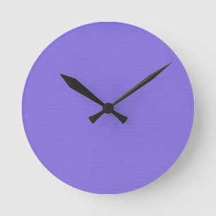 Plain Purple Round Clock