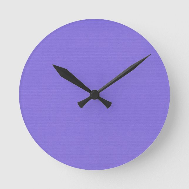 Plain Purple Round Clock (Front)