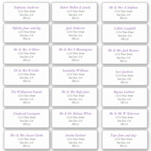 Plain Recipient Address Labels