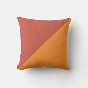 Plain Red and Orange Background Cushion