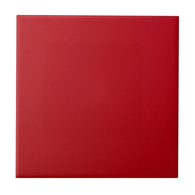 Plain Red Colour  Ceramic Tile (Front)