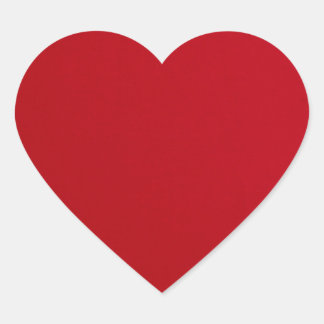Plain Red Colour Heart Sticker