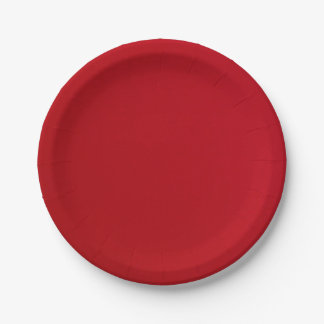 Plain Red Colour Paper Plate