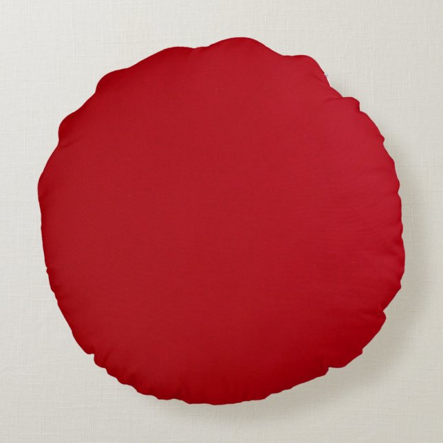 Plain Red Colour Round Cushion (Back)