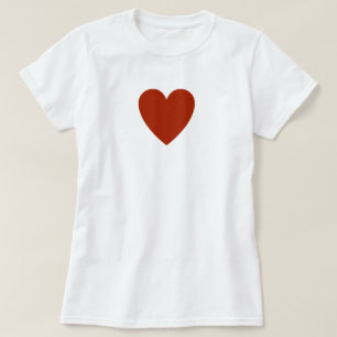 Plain Red Heart T-Shirt