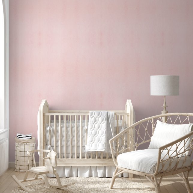 Plain rose quartz colour with subtle uneven textur wallpaper (Kids)
