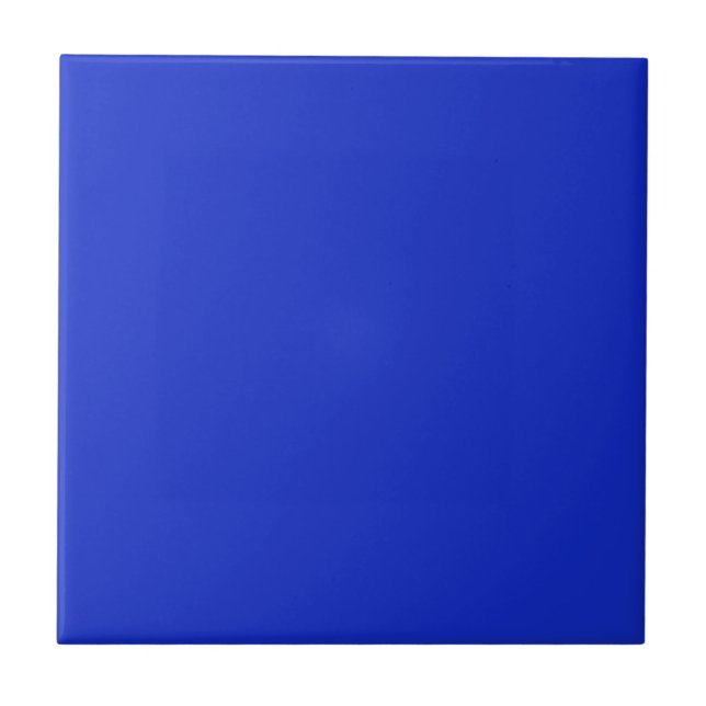 Plain Royal Blue Ceramic Tile (Front)