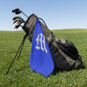 Plain Royal Blue Golf Towel