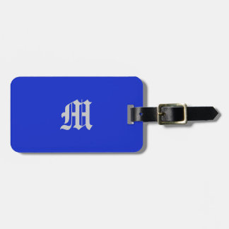 Plain Royal Blue Luggage Tag