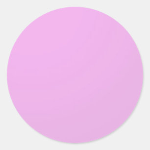 Plain Shade Pink: Write on or add image Classic Round Sticker