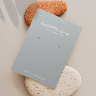 Plain Silver Confetti Jewellery Earring Display