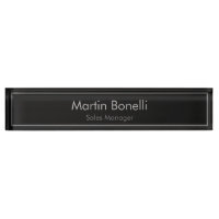 Plain Simple Black Grey Modern Professional