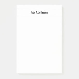 Plain Simple Classical Minimalist Post-it Notes