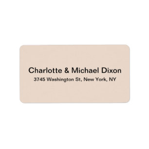 Plain Simple Classical Stylish Elegant Family Label