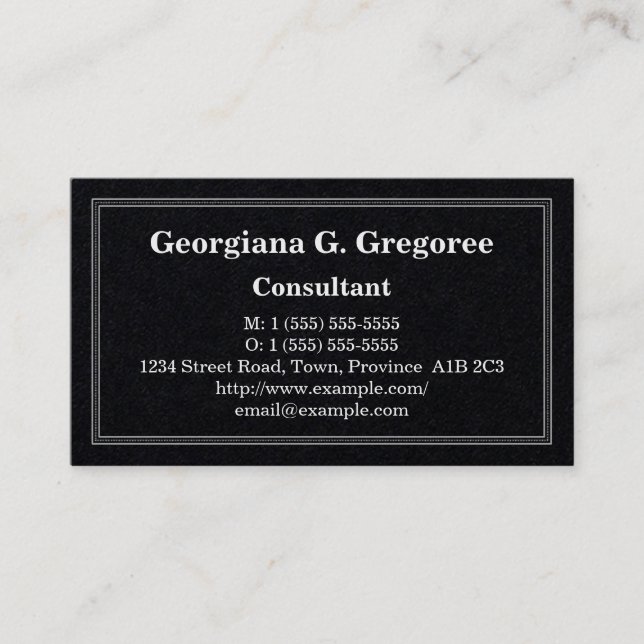 Plain, Simple, & Minimal Business Card (Front)