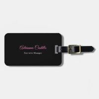 Plain Simple Minimalist Handwrite Black White Pink