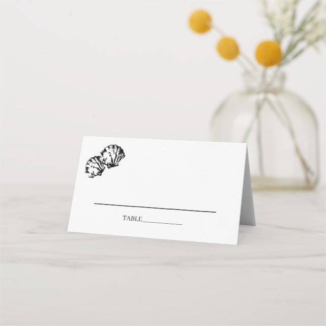 Plain simple  place card (Front)