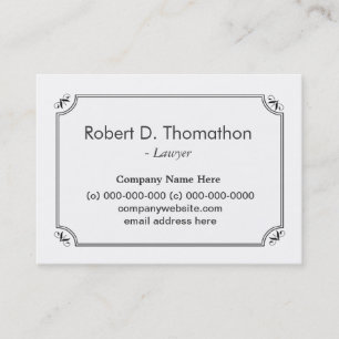 Plain, simple, white, informative profile card
