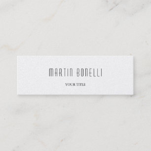 Plain Slim Professional Trendy Business Card