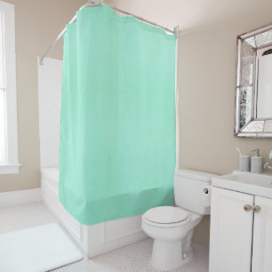 Plain smooth mint colour with subtle uneven textur shower curtain